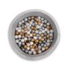 Ball-pit minky with balls 200pcs - gray