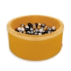 Ball-pit minky with balls 200pcs - honig gelb