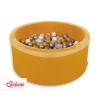 Ball-pit minky with balls 200pcs - honig gelb