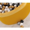 Ball-pit minky with balls 200pcs - honig gelb