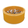 Ball-pit minky with balls 200pcs - honig gelb