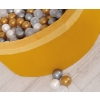 Ball-pit minky with balls 200pcs - honig gelb
