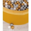 Ball-pit minky with balls 200pcs - honig gelb