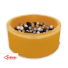 Ball-pit minky with balls 200pcs - honig gelb