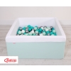 Ball-pit minky with balls 200pcs - mint