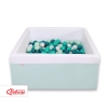Ball-pit minky with balls 200pcs - mint