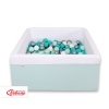 Ball-pit minky with balls 200pcs - mint