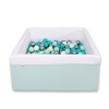 Ball-pit minky with balls 200pcs - mint