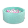 Ball-pit minky with balls 200pcs- mint