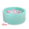 Ball-pit minky with balls 200pcs- mint