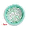 Ball-pit minky with balls 200pcs- mint