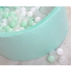 Ball-pit minky with balls 200pcs- mint