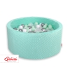 Ball-pit minky with balls 200pcs- mint