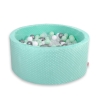 Ball-pit minky with balls 200pcs- mint
