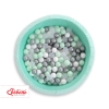 Ball-pit minky with balls 200pcs- mint