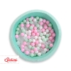 Ball-pit minky with balls 200pcs- mint