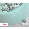 Ball-pit minky with balls 200pcs- mint