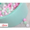 Ball-pit minky with balls 200pcs- mint