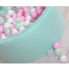 Ball-pit minky with balls 200pcs- mint