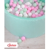 Ball-pit minky with balls 200pcs- mint