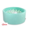 Ball-pit minky with balls 200pcs- mint