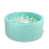 Ball-pit minky with balls 200pcs- mint
