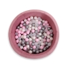 Ball-pit minky with balls 200pcs - pastel pink