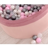Ball-pit minky with balls 200pcs - pastel pink