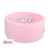 Ball-pit minky with balls 200pcs- pink