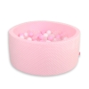 Ball-pit minky with balls 200pcs- pink