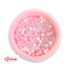 Ball-pit minky with balls 200pcs- pink