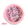 Ball-pit minky with balls 200pcs- pink