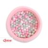 Ball-pit minky with balls 200pcs- pink