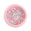 Ball-pit minky with balls 200pcs- pink
