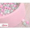 Ball-pit minky with balls 200pcs- pink