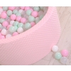 Ball-pit minky with balls 200pcs- pink