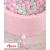 Ball-pit minky with balls 200pcs- pink