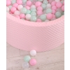 Ball-pit minky with balls 200pcs- pink
