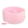 Ball-pit minky with balls 200pcs- pink