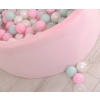 Ball-pit minky with balls 200pcs - pink