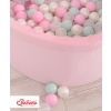 Ball-pit minky with balls 200pcs - pink