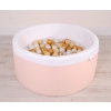 Ball-pit minky with balls 200pcs - powder pink
