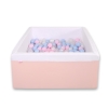 Ball-pit minky with balls 200pcs - powder pink