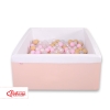 Ball-pit minky with balls 200pcs - powder pink