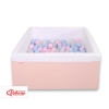 Ball-pit minky with balls 200pcs - powder pink
