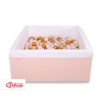 Ball-pit minky with balls 200pcs - powder pink