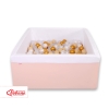 Ball-pit minky with balls 200pcs - powder pink