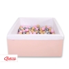Ball-pit minky with balls 200pcs - powder pink