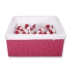 Ball-pit minky with balls 200pcs - wine red stars