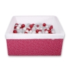 Ball-pit minky with balls 200pcs - wine red stars